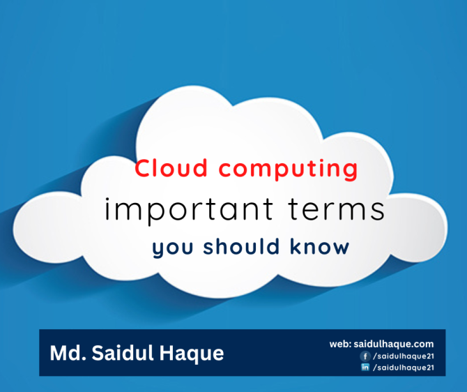 Cloud computing important terms you should know